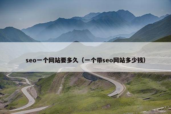 seo一个网站要多久（一个带seo网站多少钱）