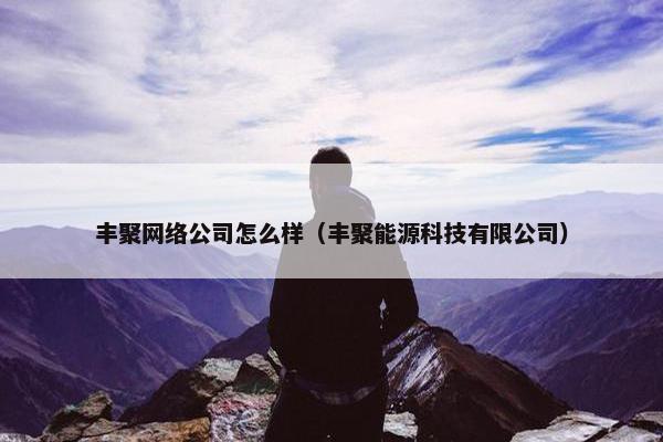丰聚网络公司怎么样(丰聚能源科技有限公司) 丰聚网络公司怎么样(丰聚能源科技有限公司)
