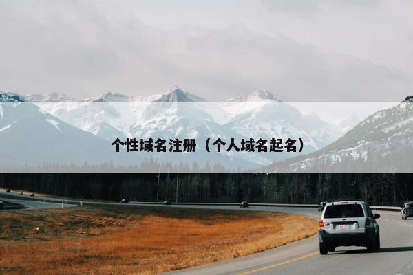个性域名注册（个人域名起名）