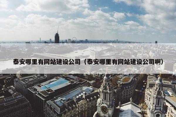 泰安哪里有网站建设公司（泰安哪里有网站建设公司啊）