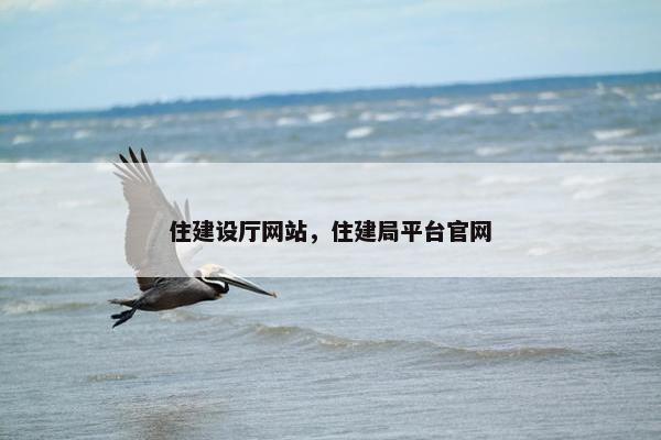 住建设厅网站，住建局平台官网