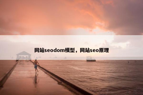 网站seodom模型，网站seo原理