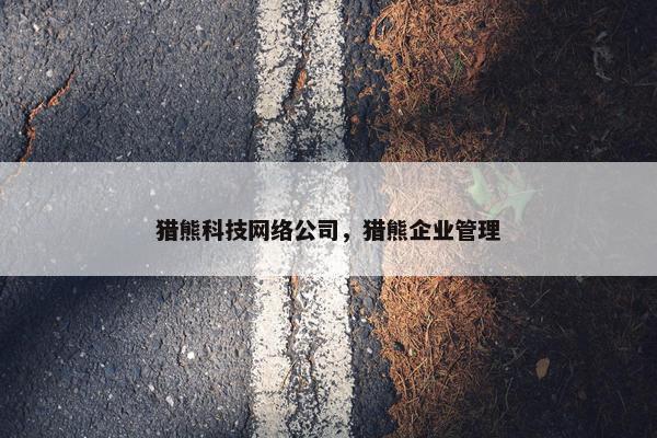 猎熊科技网络公司，猎熊企业管理