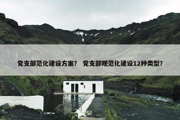 党支部范化建设方案？ 党支部规范化建设12种类型？