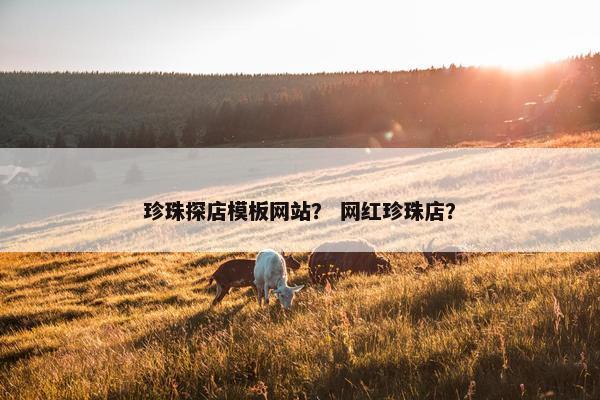 珍珠探店模板网站？ 网红珍珠店？