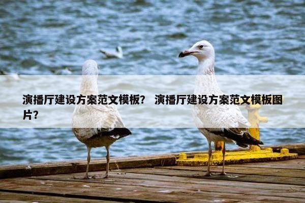 演播厅建设方案范文模板？ 演播厅建设方案范文模板图片？
