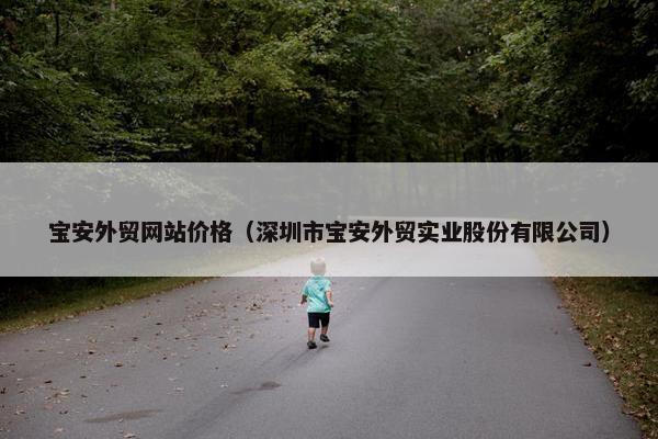 宝安外贸网站价格（深圳市宝安外贸实业股份有限公司）