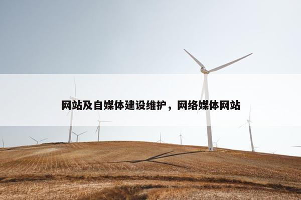 网站及自媒体建设维护，网络媒体网站