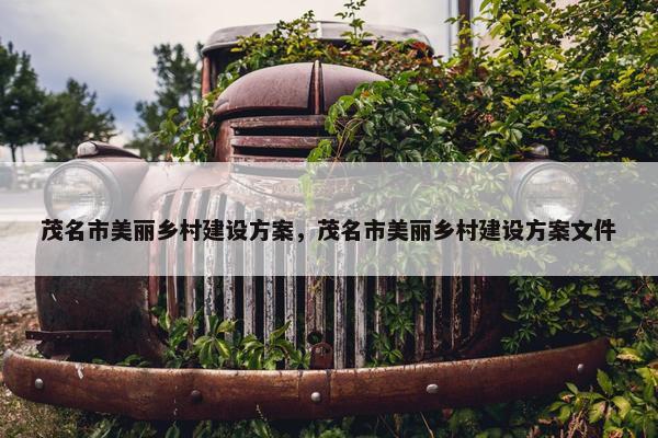 茂名市美丽乡村建设方案，茂名市美丽乡村建设方案文件