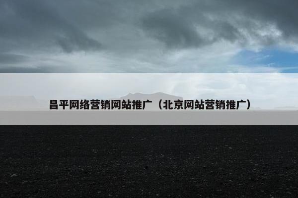 昌平网络营销网站推广（北京网站营销推广）