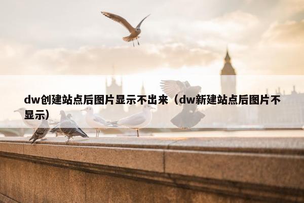 dw创建站点后图片显示不出来（dw新建站点后图片不显示）