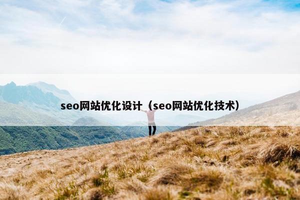 seo网站优化设计(seo网站优化技术) seo网站优化设计(seo网站优化技术)