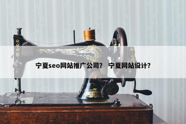 宁夏seo网站推广公司？ 宁夏网站设计？