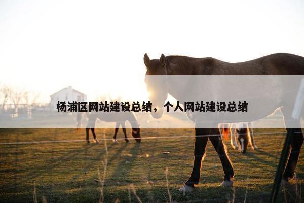 杨浦区网站建设总结，个人网站建设总结