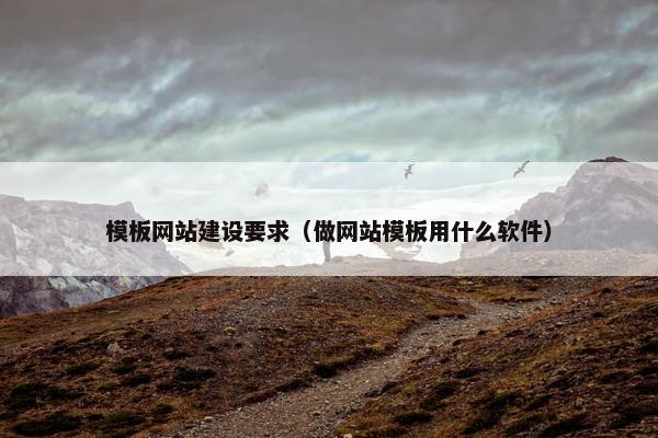 模板网站建设要求(做网站模板用什么软件) 模板网站建设要求(做网站模板用什么软件)