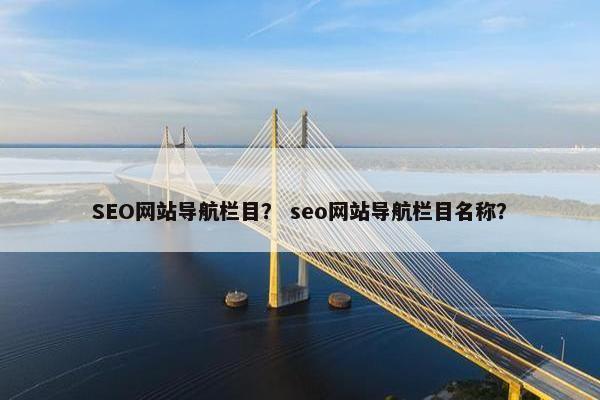 SEO网站导航栏目？ seo网站导航栏目名称？
