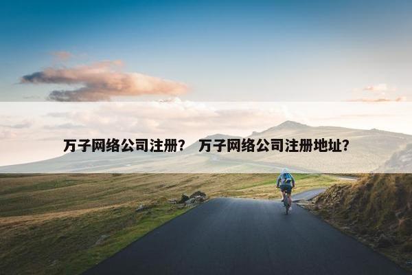 万子网络公司注册？ 万子网络公司注册地址？