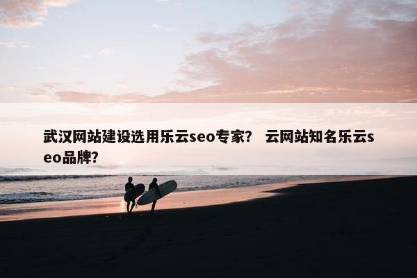 武汉网站建设选用乐云seo专家？ 云网站知名乐云seo品牌？