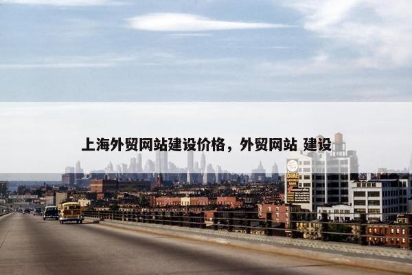 上海外贸网站建设价格，外贸网站 建设