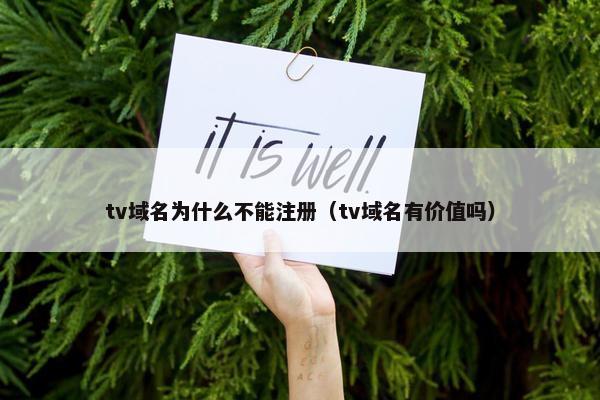 tv域名为什么不能注册（tv域名有价值吗）