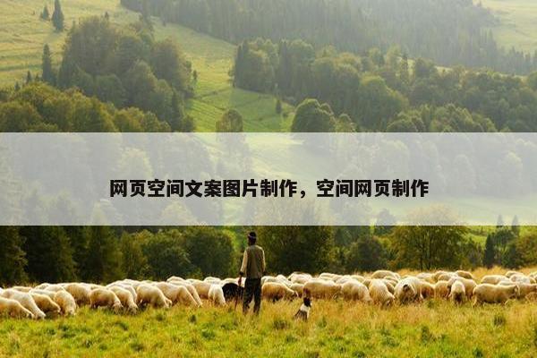 网页空间文案图片制作，空间网页制作