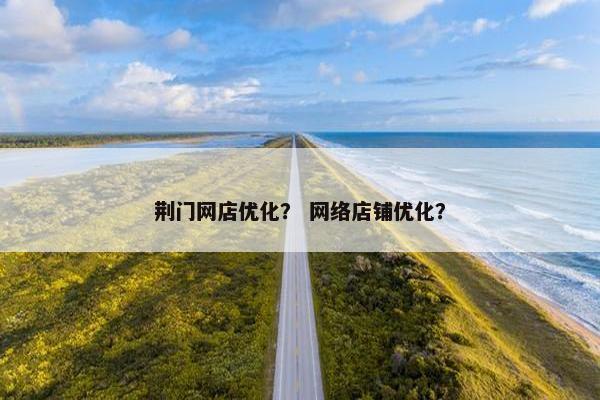 荆门网店优化？ 网络店铺优化？