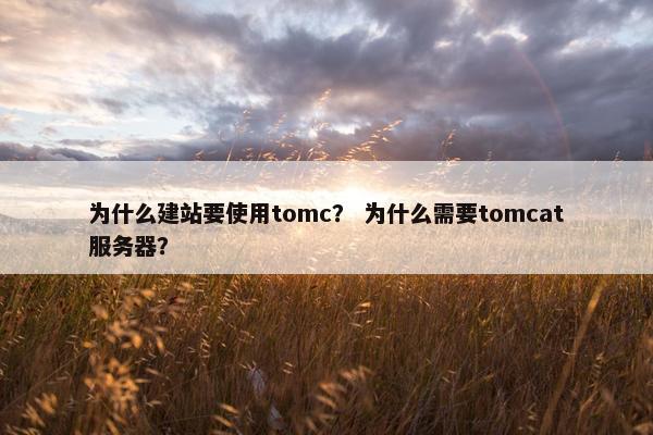 为什么建站要使用tomc？ 为什么需要tomcat服务器？